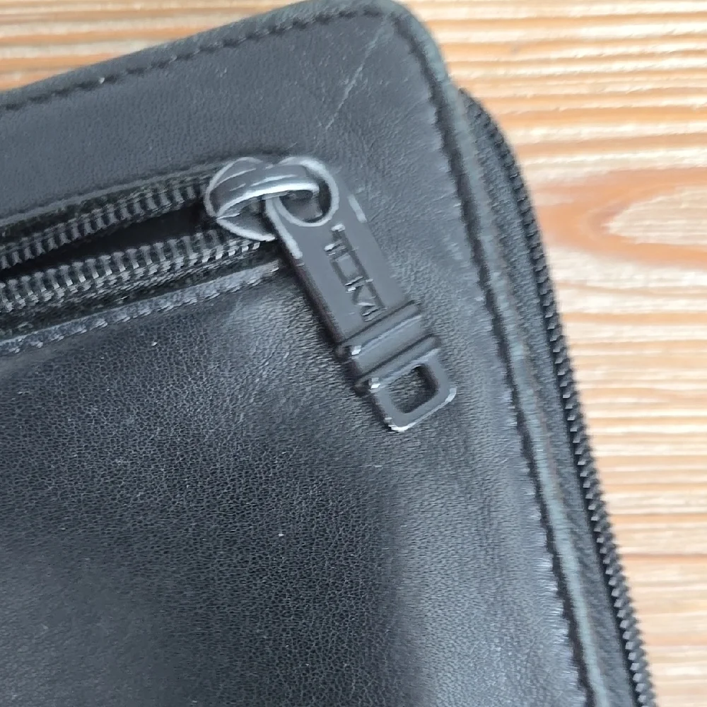 TUMI Travel Organizer Travel Long Wallet Black Popular Model RARE
